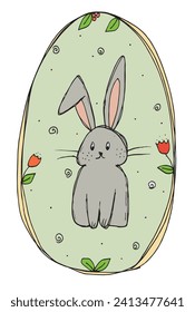 Outline illustration vector image of a Easter card.
Hand drawn artwork of a Easter elements.
Simple cute original logo.
Hand drawn vector illustration for posters
