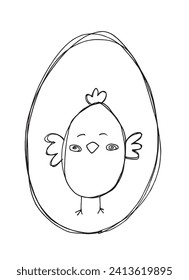Outline illustration vector image of a Easter card.
Hand drawn artwork of a Easter elements.
Simple cute original logo.
Hand drawn vector illustration for posters