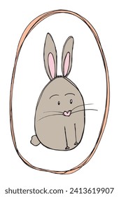 Outline illustration vector image of a Easter card.
Hand drawn artwork of a Easter elements.
Simple cute original logo.
Hand drawn vector illustration for posters
