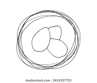 Outline illustration vector image of a Easter card.
Hand drawn artwork of a Easter elements.
Simple cute original logo.
Hand drawn vector illustration for posters