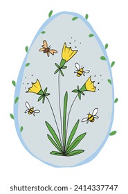 Outline illustration vector image of a Easter card.
Hand drawn artwork of a Easter elements.
Simple cute original logo.
Hand drawn vector illustration for posters
