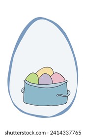 Outline illustration vector image of a Easter card.
Hand drawn artwork of a Easter elements.
Simple cute original logo.
Hand drawn vector illustration for posters