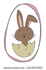 Outline illustration vector image of a Easter card.
Hand drawn artwork of a Easter elements.
Simple cute original logo.
Hand drawn vector illustration for posters