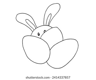 Outline illustration vector image of a Easter card.
Hand drawn artwork of a Easter elements.
Simple cute original logo.
Hand drawn vector illustration for posters