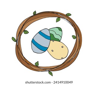 Outline illustration vector image of a Easter card.
Hand drawn artwork of a Easter elements.
Simple cute original logo.
Hand drawn vector illustration for posters