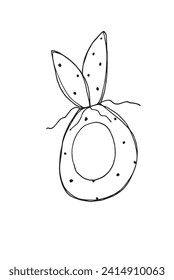 Outline illustration vector image of a Easter card.
Hand drawn artwork of a Easter elements.
Simple cute original logo.
Hand drawn vector illustration for posters