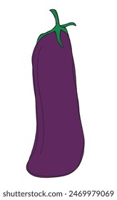 Outline illustration vector image of an eggplant.
Hand drawn artwork of an eggplant.
Simple cute original logo.
Hand drawn vector illustration for posters.