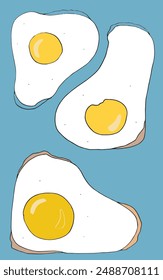Outline illustration vector image of an eggs.
Hand drawn artwork of an eggs.
Simple cute original logo.
Hand drawn vector illustration for posters.