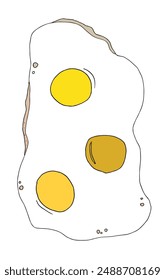 Umriss Illustration Vektorgrafik Bild eines Eies.
Handgezeichnetes Kunstwerk von einem Ei.
Einfaches, niedliches Original-Logo.
Handgezeichnete Vektorillustration für Poster.