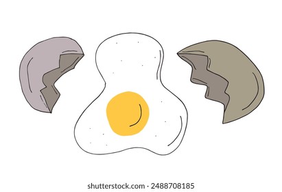Outline illustration vector image of an eggs.
Hand drawn artwork of an eggs.
Simple cute original logo.
Hand drawn vector illustration for posters.