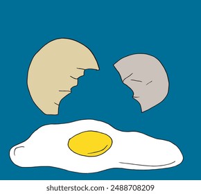 Outline illustration vector image of an eggs.
Hand drawn artwork of an eggs.
Simple cute original logo.
Hand drawn vector illustration for posters.