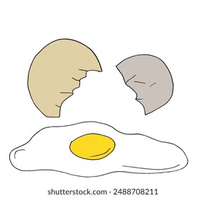 Outline illustration vector image of an eggs.
Hand drawn artwork of an eggs.
Simple cute original logo.
Hand drawn vector illustration for posters.