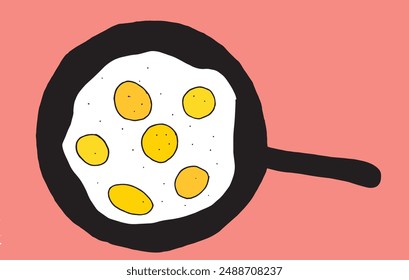 Outline illustration vector image of an eggs.
Hand drawn artwork of an eggs.
Simple cute original logo.
Hand drawn vector illustration for posters.
