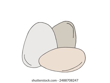 Outline illustration vector image of an eggs.
Hand drawn artwork of an eggs.
Simple cute original logo.
Hand drawn vector illustration for posters.