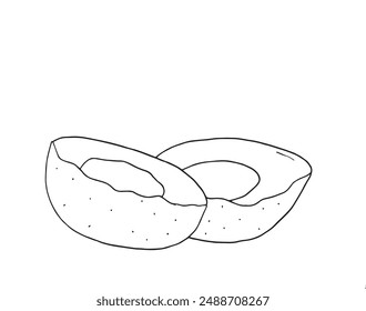Outline illustration vector image of an eggs.
Hand drawn artwork of an eggs.
Simple cute original logo.
Hand drawn vector illustration for posters.