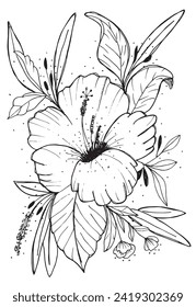 Outline illustration vector image of a flower.
Hand drawn artwork of a flowers.
Simple cute original logo.
Hand drawn vector illustration for posters.