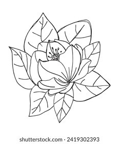 Umfassende Vektorgrafik einer Blume.
Handgezeichnete Kunstwerke von Blumen.
Einfaches, niedliches Originallogo.
Handgezeichnete Vektorgrafik für Poster.