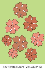 Outline illustration vector image of a flower.
Hand drawn artwork of a flowers.
Simple cute original logo.
Hand drawn vector illustration for posters.