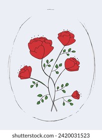 Outline illustration vector image of a flower.
Hand drawn artwork of a flowers.
Simple cute original logo.
Hand drawn vector illustration for posters.