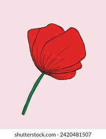 Outline illustration vector image of a flower.
Hand drawn artwork of a flowers.
Simple cute original logo.
Hand drawn vector illustration for posters.