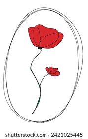 Outline illustration vector image of a flower.
Hand drawn artwork of a flowers.
Simple cute original logo.
Hand drawn vector illustration for posters.