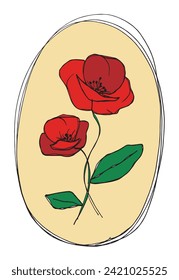 Outline illustration vector image of a flower.
Hand drawn artwork of a flowers.
Simple cute original logo.
Hand drawn vector illustration for posters.