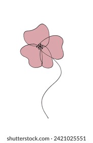 Outline illustration vector image of a flower.
Hand drawn artwork of a flowers.
Simple cute original logo.
Hand drawn vector illustration for posters.