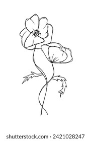 Ilustración de esquema de imagen vectorial de una flor.
Obra artística de mano de una flor.
Simple y lindo logo original.
Ilustración vectorial dibujada a mano para afiches.