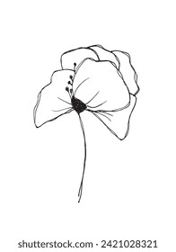 Umfassende Vektorgrafik einer Blume.
Handgezeichnete Kunstwerke von Blumen.
Einfaches, niedliches Originallogo.
Handgezeichnete Vektorgrafik für Poster.