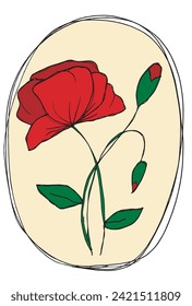 Outline illustration vector image of a flower.
Hand drawn artwork of a flowers.
Simple cute original logo.
Hand drawn vector illustration for posters.
