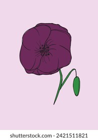 Outline illustration vector image of a flower.
Hand drawn artwork of a flowers.
Simple cute original logo.
Hand drawn vector illustration for posters.