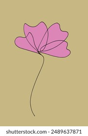 Outline illustration vector image of a flower.
Hand drawn artwork of a flower.
Simple cute original logo.
Hand drawn vector illustration for posters.