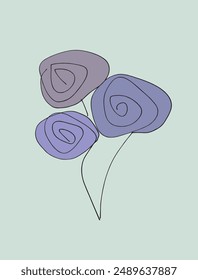 Outline illustration vector image of a flower.
Hand drawn artwork of a flower.
Simple cute original logo.
Hand drawn vector illustration for posters.