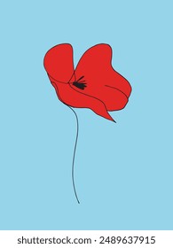 Outline illustration vector image of a flower.
Hand drawn artwork of a flower.
Simple cute original logo.
Hand drawn vector illustration for posters.
