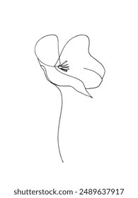 Outline illustration vector image of a flower.
Hand drawn artwork of a flower.
Simple cute original logo.
Hand drawn vector illustration for posters.