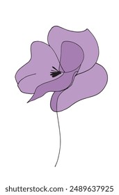 Outline illustration vector image of a flower.
Hand drawn artwork of a flower.
Simple cute original logo.
Hand drawn vector illustration for posters.