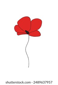 Ilustración de contorno Imagen de Vector de una flor.
Dibujo a mano de una flor.
Simple lindo logotipo original.
Ilustración vectorial dibujada a mano para carteles.