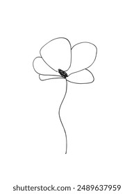 Outline illustration vector image of a flower.
Hand drawn artwork of a flower.
Simple cute original logo.
Hand drawn vector illustration for posters.