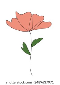 Outline illustration vector image of a flower.
Hand drawn artwork of a flower.
Simple cute original logo.
Hand drawn vector illustration for posters.