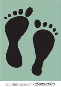 Outline illustration vector image of a footprint.
Hand drawn artwork of a footprint.
Simple cute original logo.
Hand drawn vector illustration for posters.