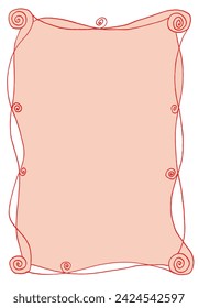 Umriss-Illustration Vektor-Bild eines Rahmens.
Handgezeichnetes Kunstwerk eines Rahmens.
Einfaches, niedliches Original-Logo.
Handgezeichnete Vektor-Illustration für Poster.