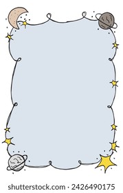 Umriss-Illustration Vektor-Bild eines Rahmens.
Handgezeichnetes Kunstwerk eines Rahmens.
Einfaches, niedliches Original-Logo.
Handgezeichnete Vektor-Illustration für Poster.