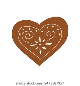 Outline illustration vector image of a gingerbread cookie.
Hand drawn artwork of a gingerbread cookie.
Simple cute original logo.
Hand drawn vector illustration for posters.