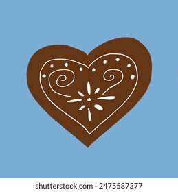 Outline illustration vector image of a gingerbread cookie.
Hand drawn artwork of a gingerbread cookie.
Simple cute original logo.
Hand drawn vector illustration for posters.