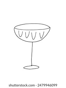 Outline illustration vector image of a glass.
Hand drawn artwork of a glass.
Simple cute original logo.
Hand drawn vector illustration for posters.