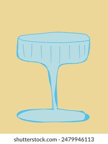 Ilustración de contorno Imagen de Vector de un vidrio.
Obra de arte dibujada a mano de un vaso.
Simple lindo logotipo original.
Ilustración vectorial dibujada a mano para carteles.