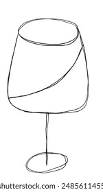 Outline illustration vector image of a glass with a drink.
Hand drawn artwork of a glass with a drink.
Simple cute original logo.
Hand drawn vector illustration for posters.
