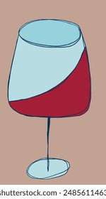 Outline illustration vector image of a glass with a drink.
Hand drawn artwork of a glass with a drink.
Simple cute original logo.
Hand drawn vector illustration for posters.