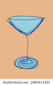 Outline illustration vector image of a glass with a drink.
Hand drawn artwork of a glass with a drink.
Simple cute original logo.
Hand drawn vector illustration for posters.