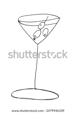 Outline illustration vector image of a glass.
Hand drawn artwork of a glass.
Simple cute original logo.
Hand drawn vector illustration for posters.